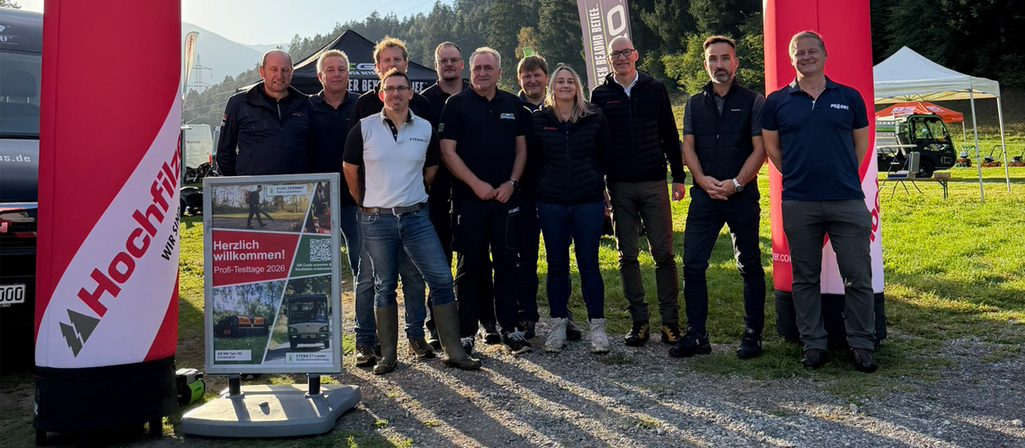 Das gesamte Team der Hochfilzer Profi-Testtage Woche 1 in Tirol, Salzburg und Oberösterreich