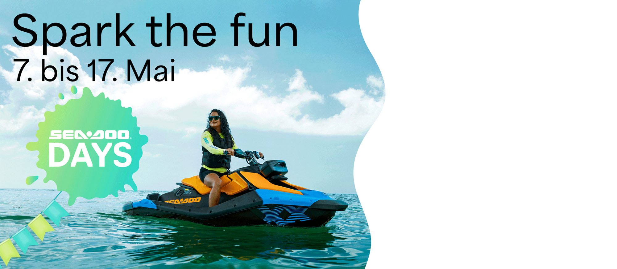 Hinweis auf SeaDoo Days von 7. bis 17. Mai 2026